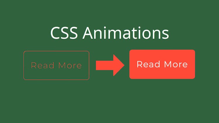 Two buttons showing the before and after of css animations